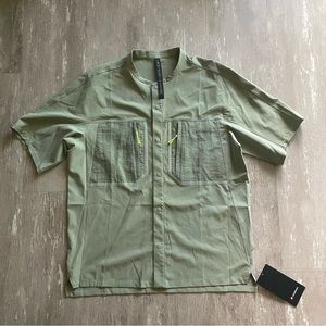 Lululemon Water-Repellent Hiking Short Sleeve Shirt - Laurel Green